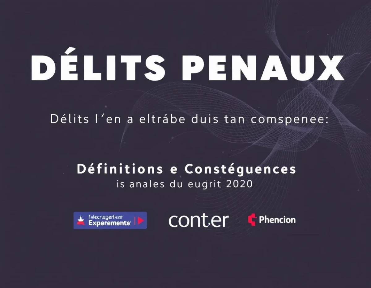 Délits Pénaux : Définitions et Conséquences